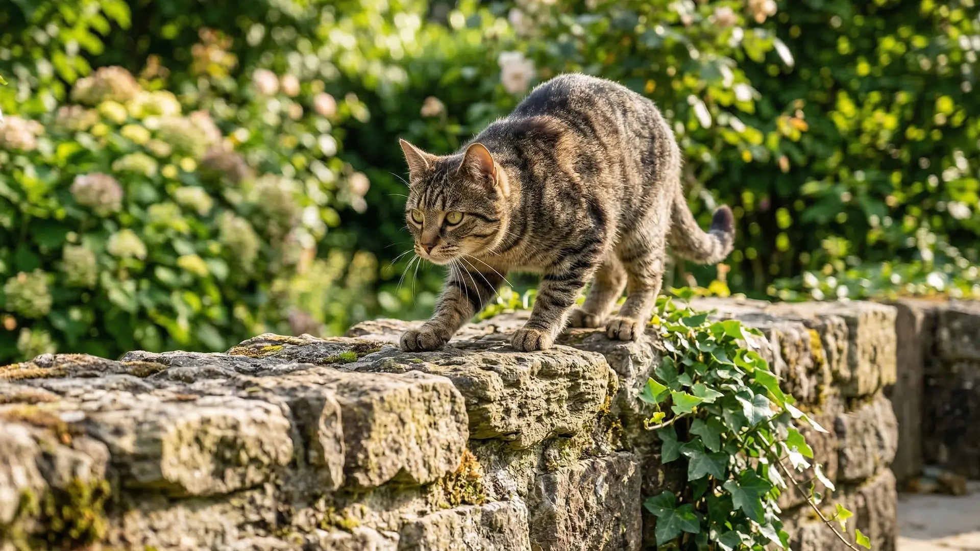 Aktive Katze mit Risiko für Unfälle, Zahnprobleme und hohe Tierarztkosten